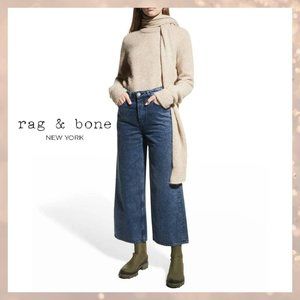 Rag & Bone Maya High Rise Ankle Wide Leg Jeans 28